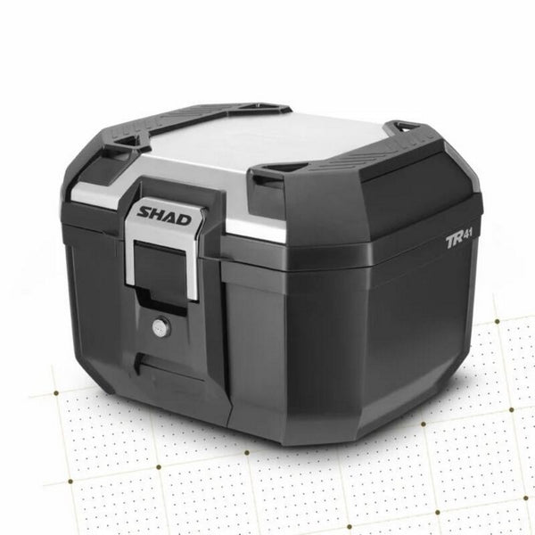 Baúl SHAD Terra TR41 Negro / Tapa de Aluminio D0TR41200