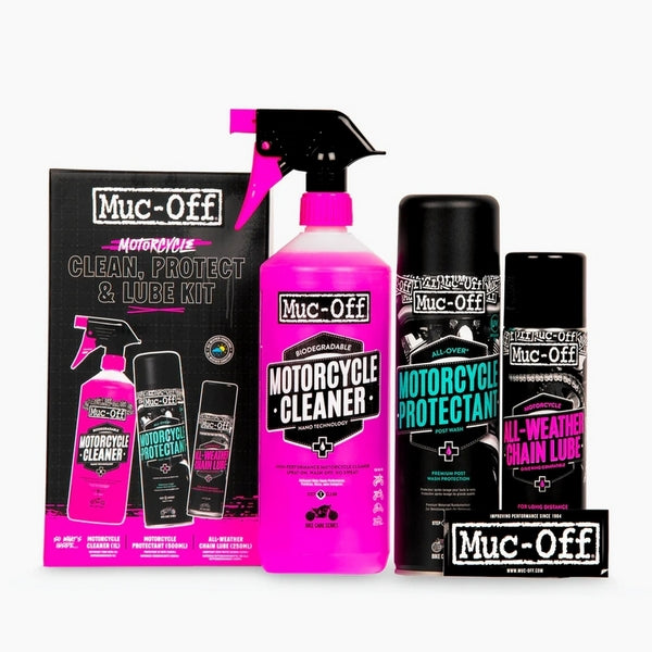 Kit de mantenimiento MUC-OFF Motorcycle Clean, Protect & Lube 21382