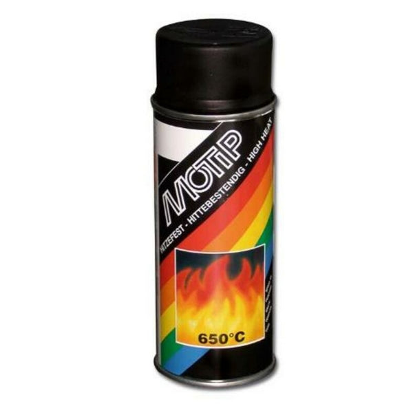 Pintura alta temperatura MOTIP negro 04031