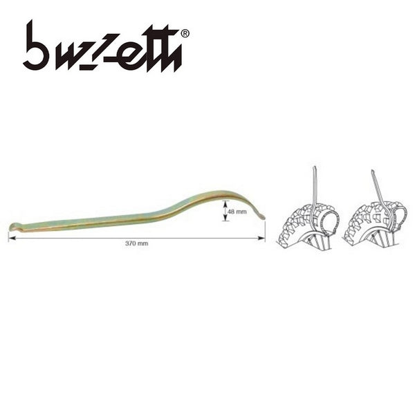 Desmontable neumáticos moto BUZZETTI 370mm curvo - 4970