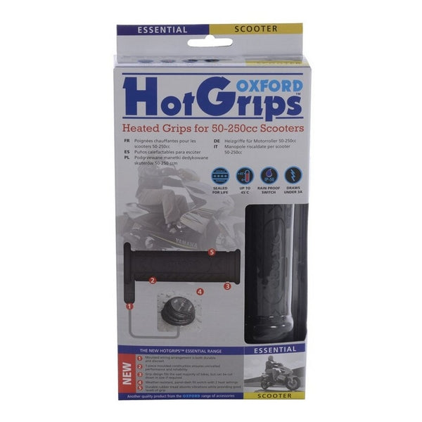 Puños calefactables OXFORD Scooter con panel interruptor. OF772