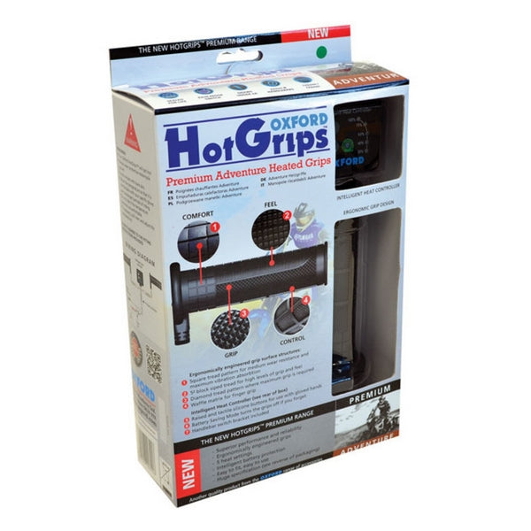 Puños calefactables OXFORD Adventure premium con interruptor V8 OF690