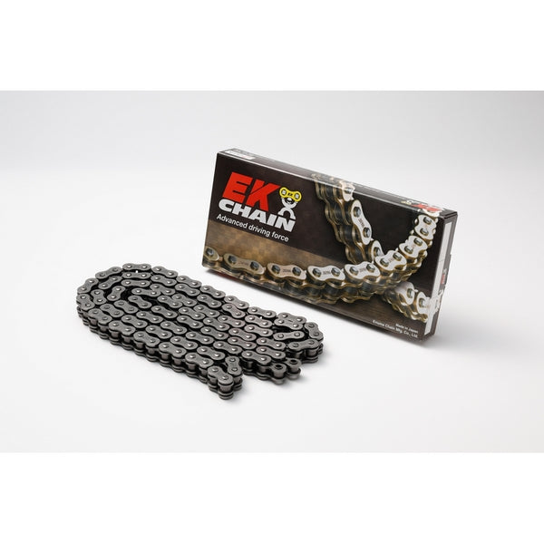 Cadena de transmisión EK CHAIN 520 SROZ2 - Retenes O-Ring - Cierre tipo remache 520SROZ2-STL 108 MLJ