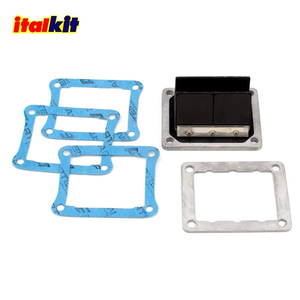 Caja de láminas ITALKIT 8 pétalos carbono Honda/Cagiva/Husqvarna 125 - LC.26.40
