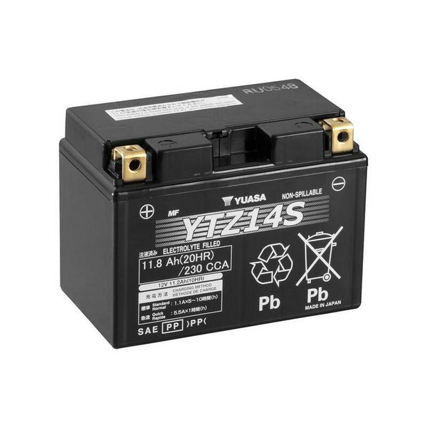 Yuasa battery YTZ14S Wet Charged (cargada y activada)